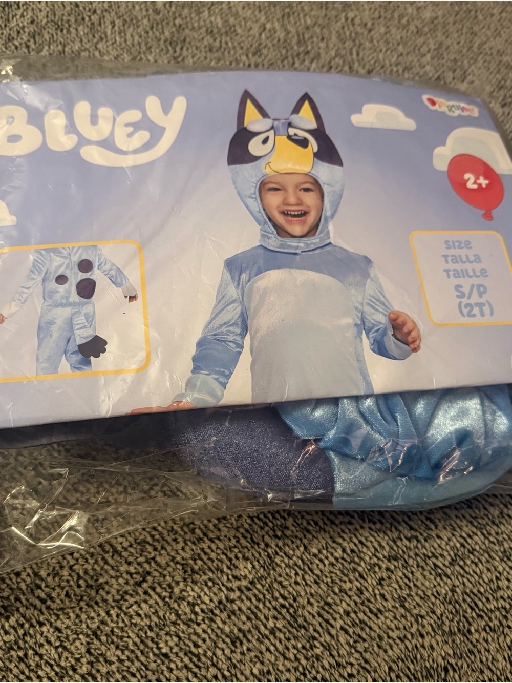 Bluey Kids Character Costume - Blue Plush Outfit